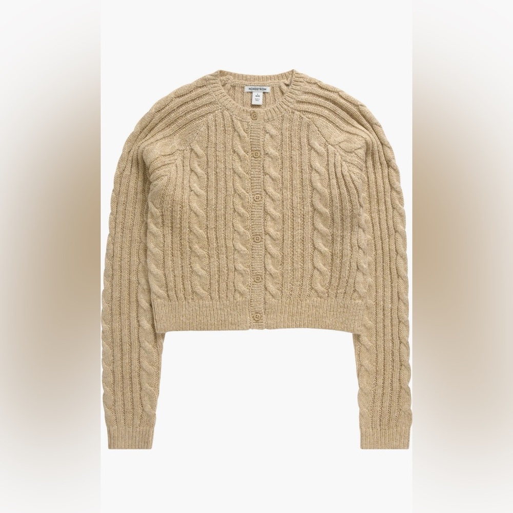 Nordstrom Kids' Sparkle Cable
Cardigan (Big Kid)